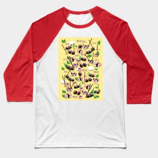 sushi Yellow Baseball T-Shirt